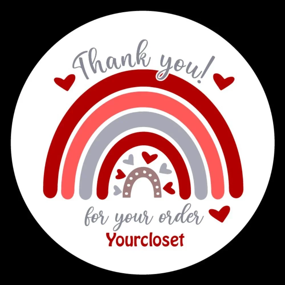 Thank♥️ 5x25 / 60 Thank You Stickers